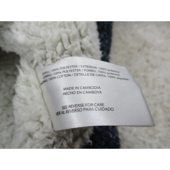 Orvis Sweater Men Extra Large Blue Heavyweight Fleece Outdoor Zip Pullover Camp - Picture 5 of 12